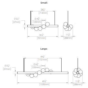 Specification Image for Hollis + Morris Willow Horizontal Pendant