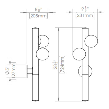 Specification Image for Hollis + Morris Willow Sconce