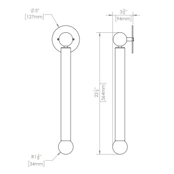 Specification Image for Hollis + Morris Constellation Sconce