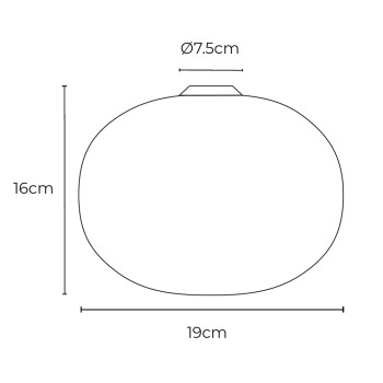 Specification Image for Flos Globall Ceiling/Wall Zero
