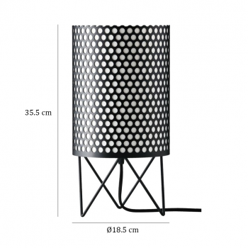 Specification Image for Gubi Pedrera ABC Table Lamp