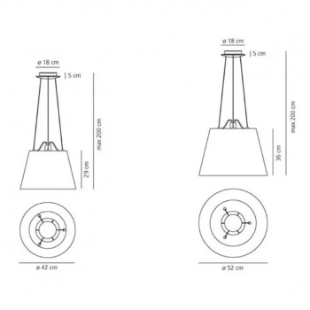 Specification image for Artemide Tolomeo Mega Suspension