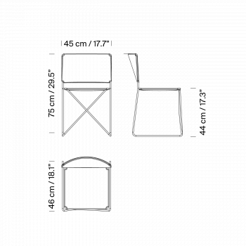 Specification image for Santa & Cole Ramon Chair