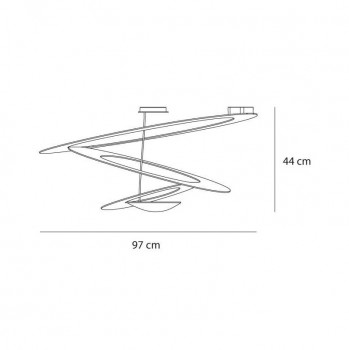 Specification image for Artemide Pirce Ceiling light