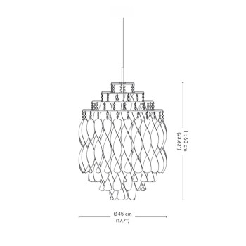 Specification Image for Verpan Spiral SP01 Pendant