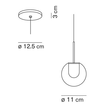 KDLN Dew 1 LED Suspension Light Specification 