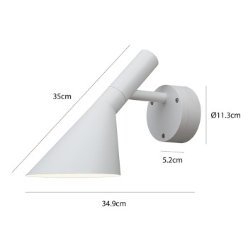 Specification Image for Louis Poulsen AJ 50 Exterior LED Wall Light