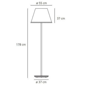 Specification Image for Artemide Choose Mega Floor Lamp 