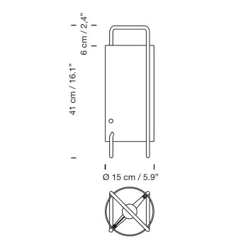 Specification Image for Santa & Cole ASA Table Lamp