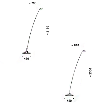 Davide Groppi Sampei LED Floor Lamp - Specification