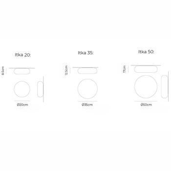 Specification Image for Artemide Itka Ceiling/Wall Light