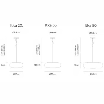 Specification Image for Artemide Itka Suspension Light