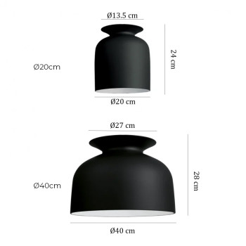 Specification Image for Gubi Ronde Pendant Light