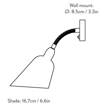 Specification Image for &Tradition Bellevue Wall Lamp