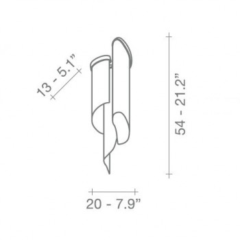 Specification Image for Terzani Stream Wall Light