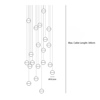 Specification Image for Bocci 14 Series Chandelier