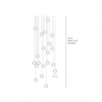 Specification image for Bocci 14 Series Chandelier