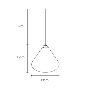 Specification Image for Flos String Light Cone LED Pendant