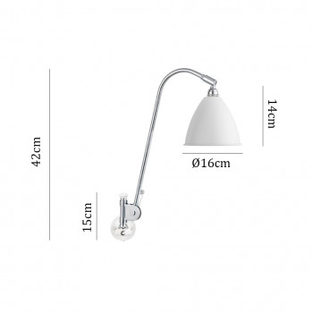 Specification image for Bestlite BL6 Wall Light
