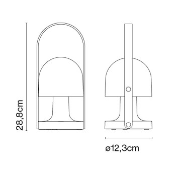 Marset FollowMe LED Portable Table Lamp Speciation 