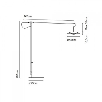 Marset Ginger XL 42 LED Floor Lamp Specification