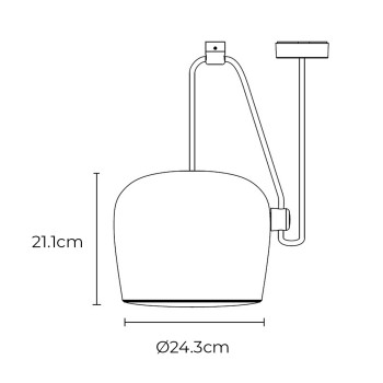 Specification Image for Flos Aim LED Pendant