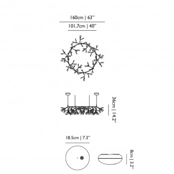 Specification Image for Moooi Heracleum III The Small Big O LED Suspension