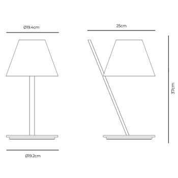 Specification Image for Artemide La Petite Table Lamp