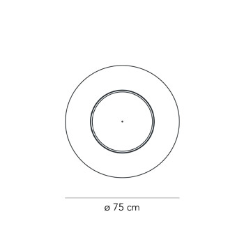 Specification Image for Fontana Arte Lunaire LED Ceiling / Wall Light