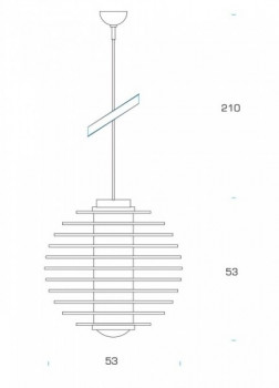 Specification Image for Fontana Arte 0024 Pendant Light