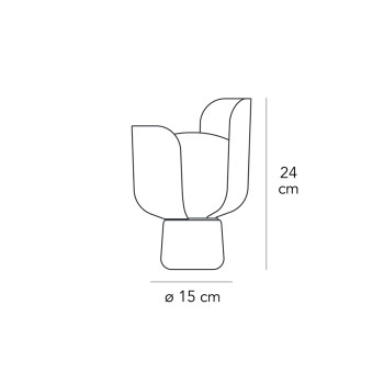 Specification Image for Fontana Arte Blom Table Lamp