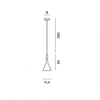 Specification Image for Foscarini Aplomb Mini Pendant