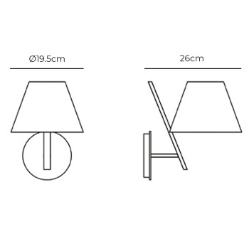 Specification Image for Artemide La Petite Wall Light