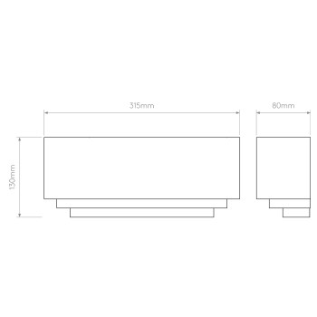 Specification Image for Astro Amalfi 315 Wall Light