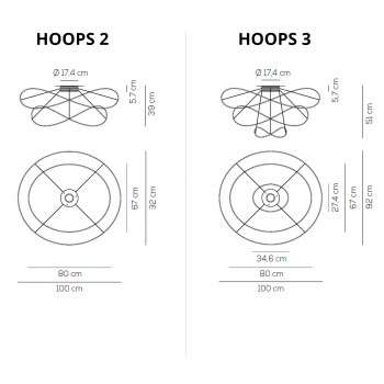 Specification Image for Axolight Hoops LED Ceiling Light