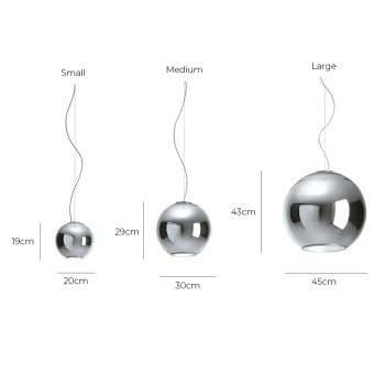Specification Image for Fontana Arte Globo Di Luce pendant