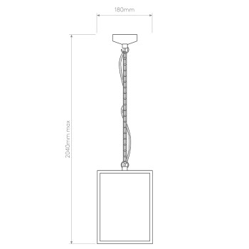 Specification Image for Astro Homefield 240 Pendant Light