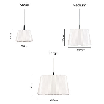 Specification Image for Le Klint Snowdrop 120 Pendant Light