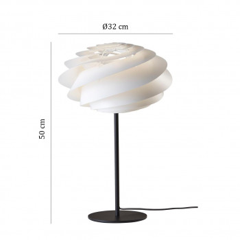 Specification Image for Le Klint Swirl Table Lamp