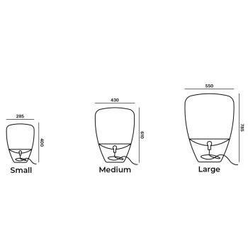 Specification Image for Brokis Balloons Table / Floor Lamp