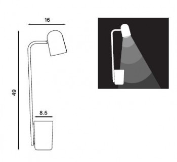 Specification Image for Northern Buddy Table Lamp