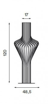 Specification Image for Northern Diva Floor Lamp