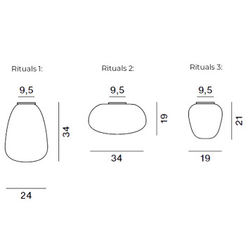 Specification Image for Foscarini Rituals Ceiling Light