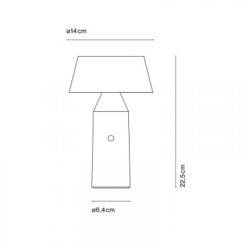 Marset Bicoca Portable LED Table Lamp Specification 