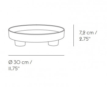 Specification image for Muuto Platform Tray