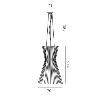Specification Image for Foscarini Allegro Vivace LED Pendant