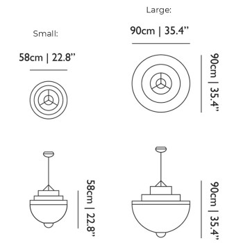 Specification Image for Moooi Meshmatics Chandelier LED