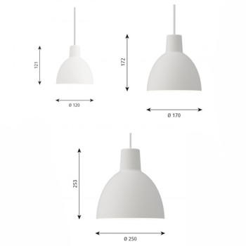 Specification image for Louis Poulsen Toldbod Pendant