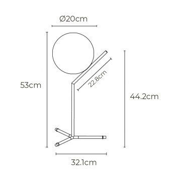 Specification Image for Flos IC T1 High Table Lamp