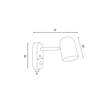 Specification Image for Northern Buddy Wall Light